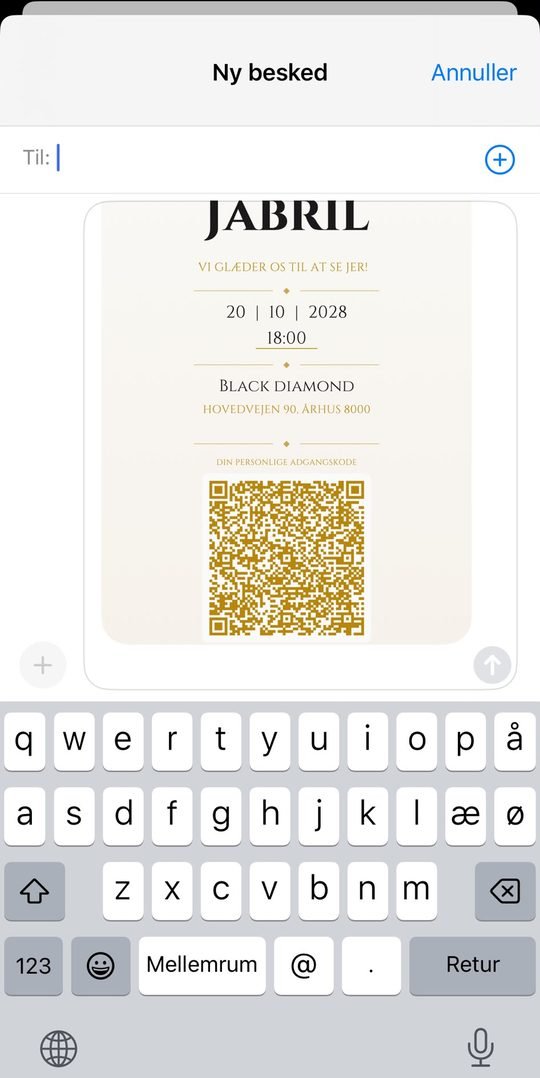 Personal guest card