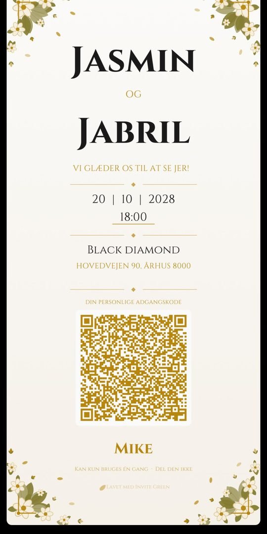 Personal guest card